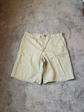 Dickies Khaki Work Shorts Flat Front Tan Carpenter Style SIZE 40